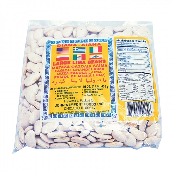 LARGE WHITE LIMA BEANS