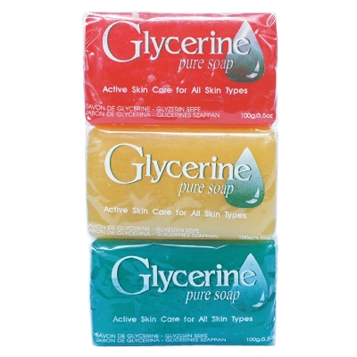 GLYCERINE SOAP RED-YELLOW PAPOUTSANIS, FROM GREECE