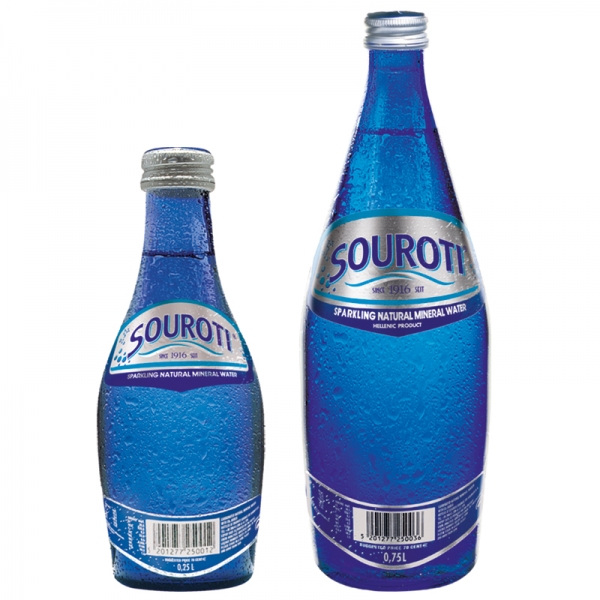 SOUROTI SPARKLING NATURAL MINERAL WATER, GREEK