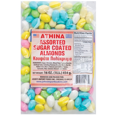 ASSORTED SUGAR COATED ALMONDS